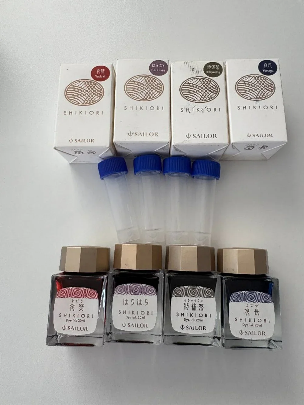 Sailor Shikiori Fountain Pen Ink Samples 3ml Set of 4